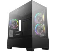 DEEPCOOL CG380-3F 3xARGB Fan PANORAMİK MİKRO-ATX SİYAH KASA